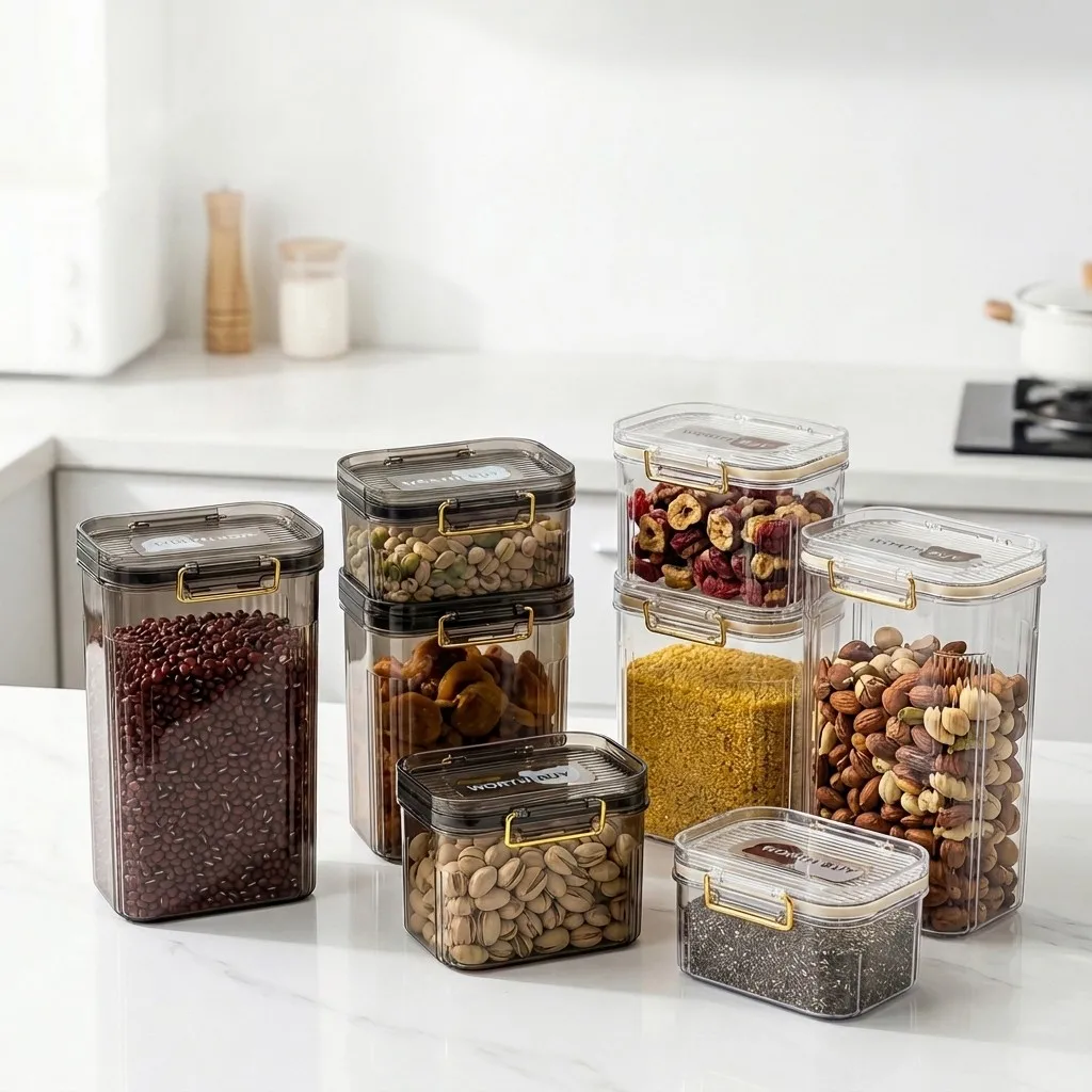 Food Storage With Dividers - حاويات تخزين طعام محكمة الإغلاق مع