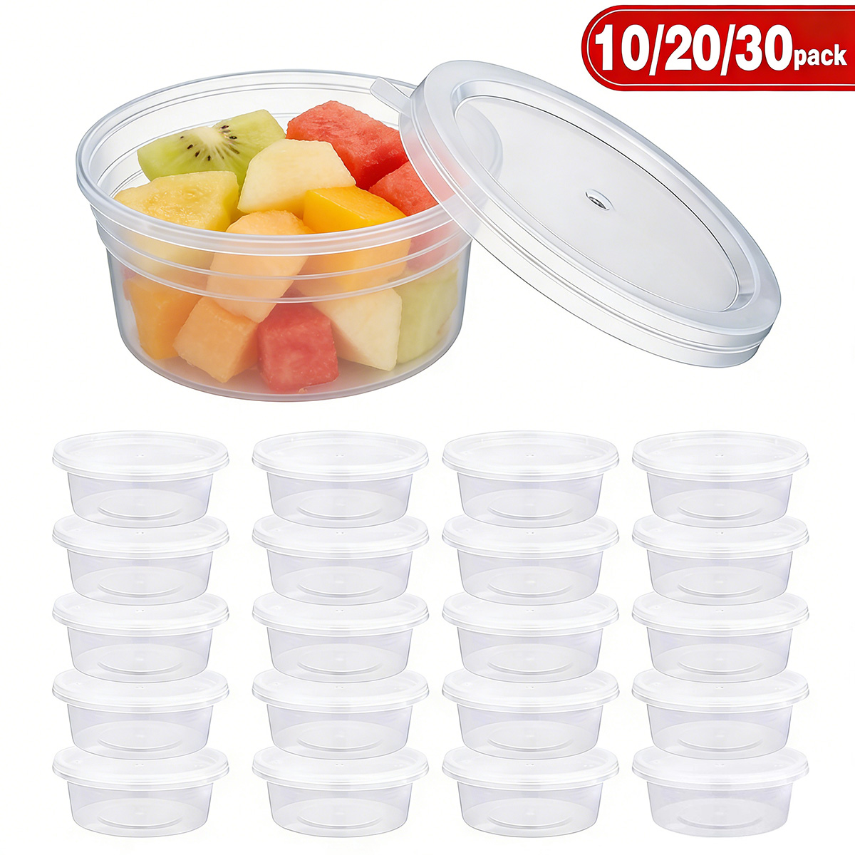 Food Storage Meals - عبوات سلايم صغيرة مع أغطية، عبوات