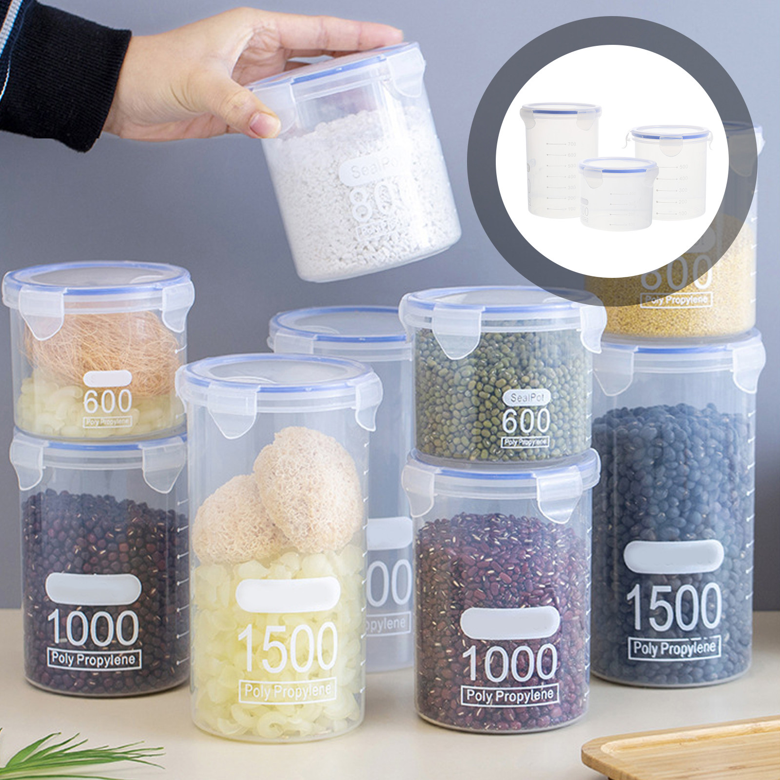 6 قطع من أوعية التخزين المحكمة - مراجعة Food Storage Containers وسعره