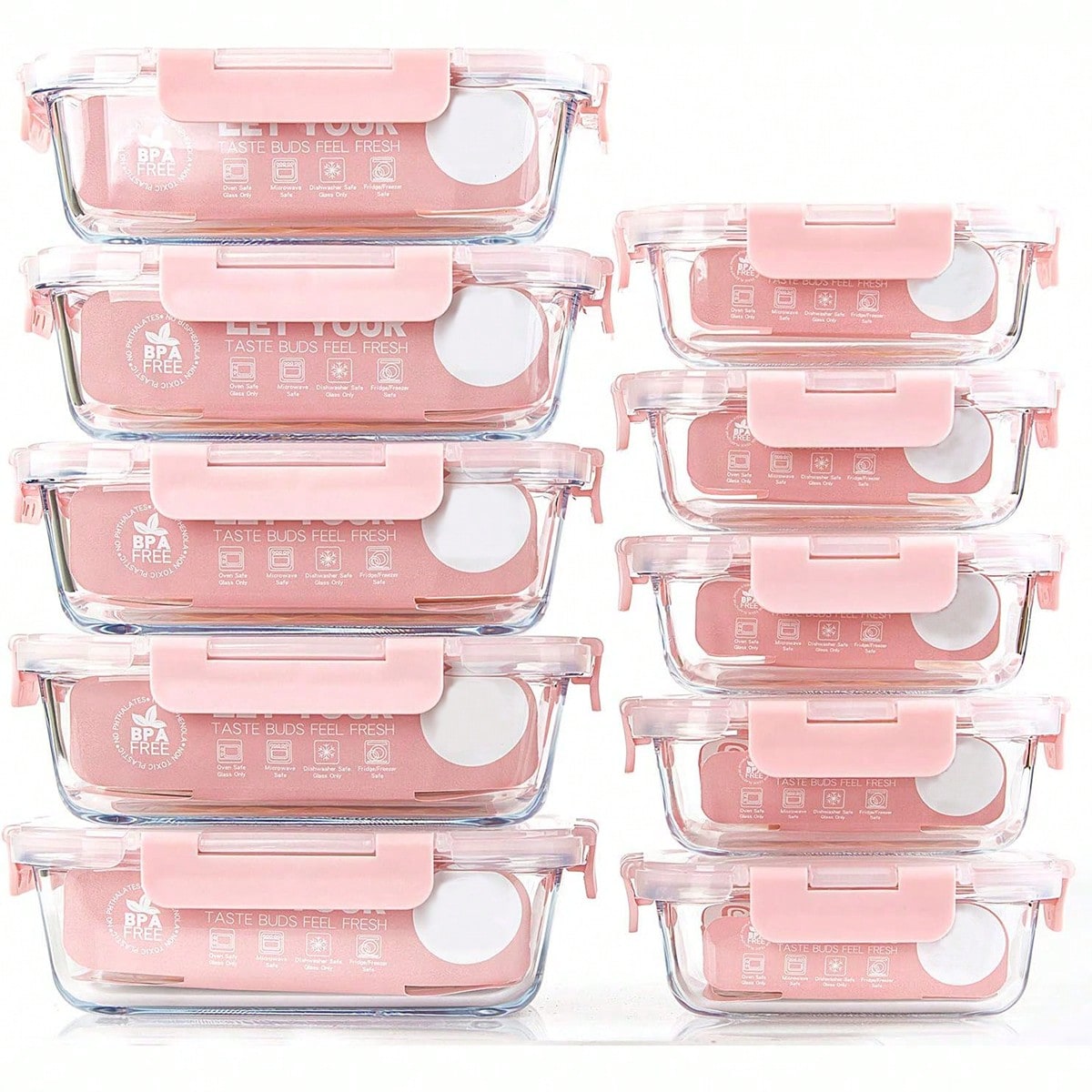 10 حاويات زجاجية لتحضير الوجبا - مراجعة Food Storage Meals وسعره
